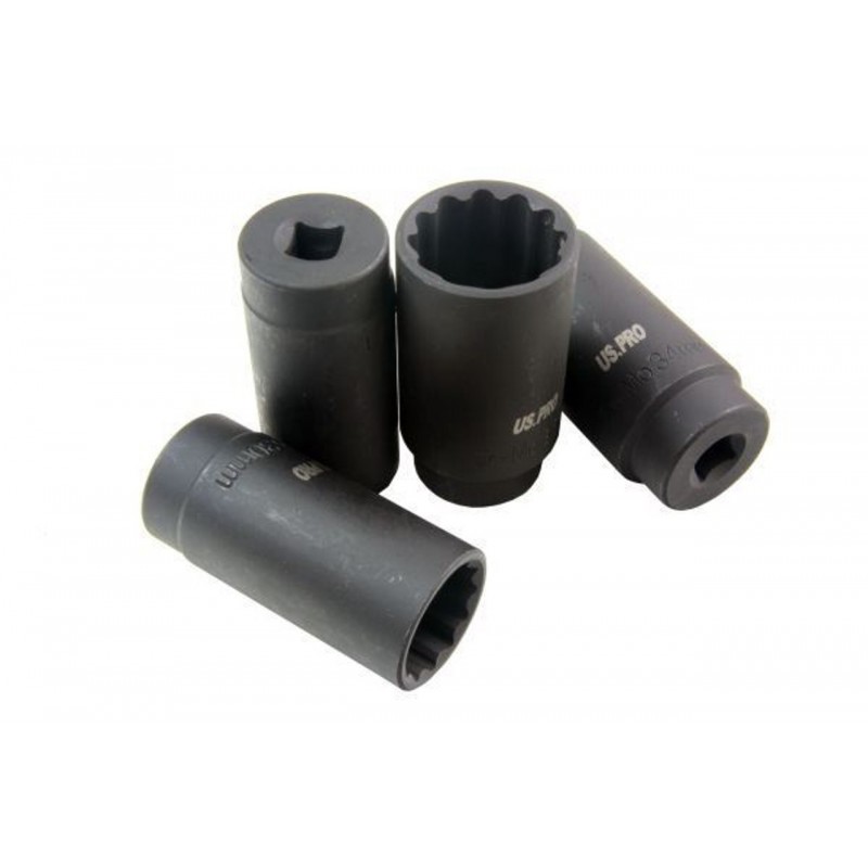 US PRO 8PC 1/2" DR LUG NUT IMPACT SOCKET SET B1421